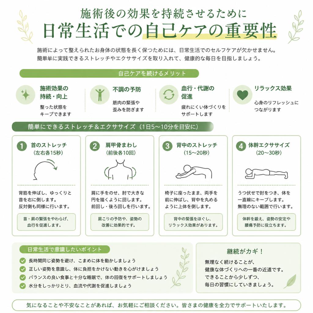 日常生活でできる自己ケア