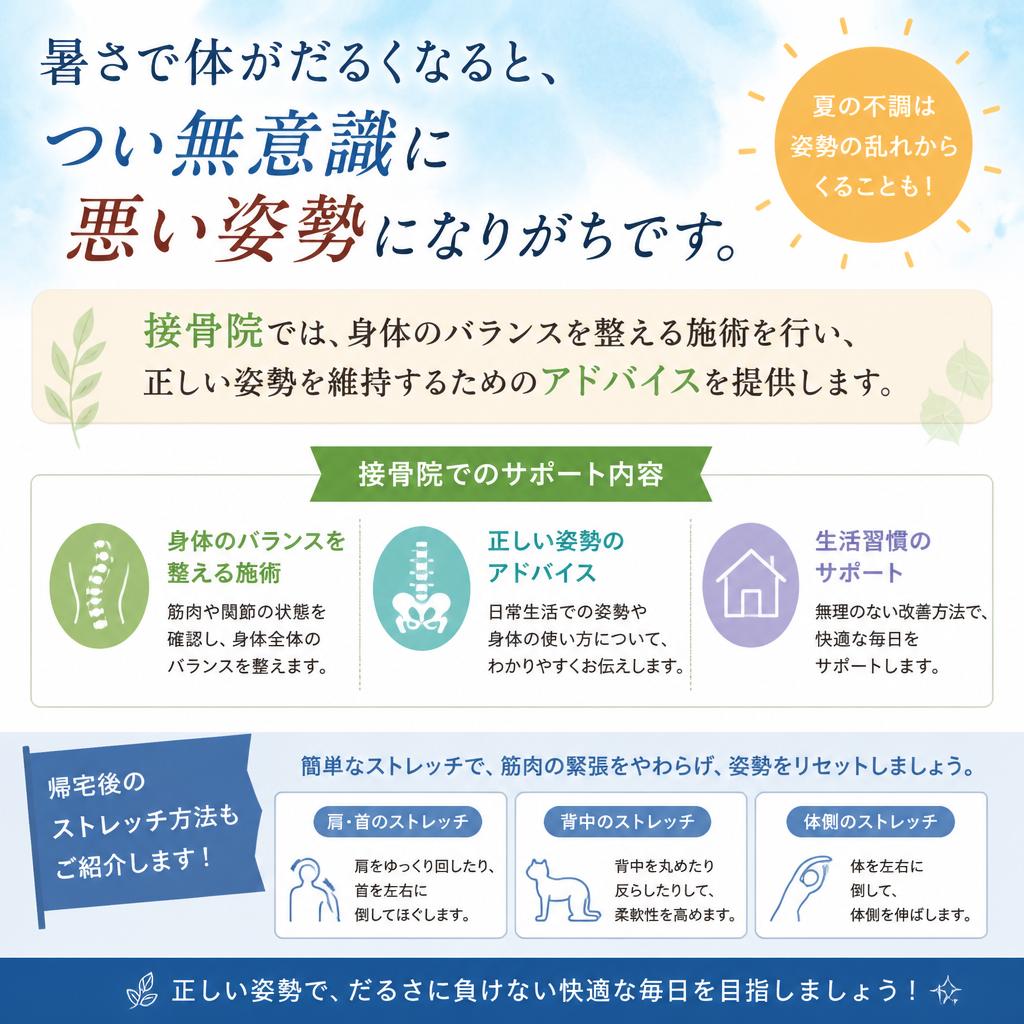 正しい姿勢を保つことの重要性
