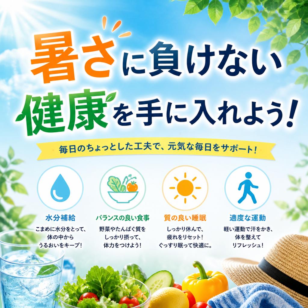 暑さに負けない健康を手に入れよう！