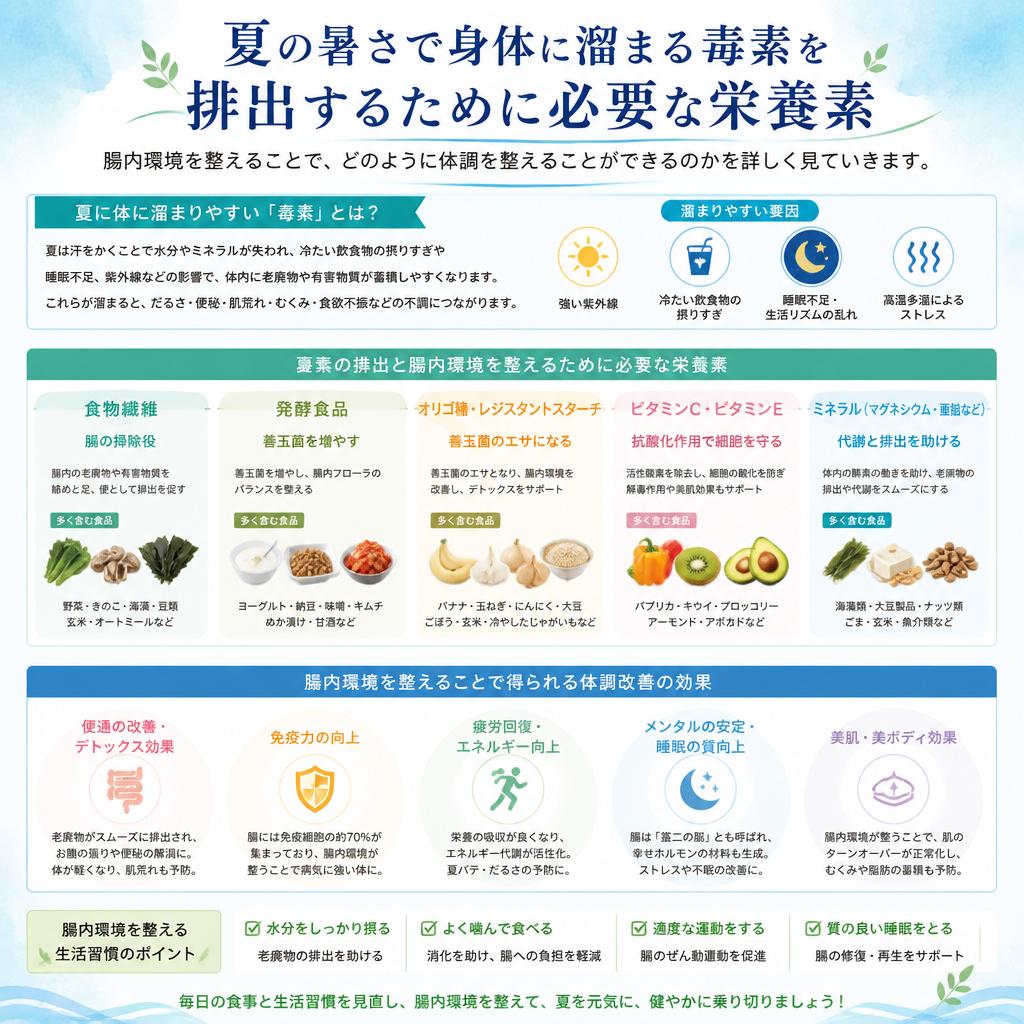 体内のデトックスを促す栄養素