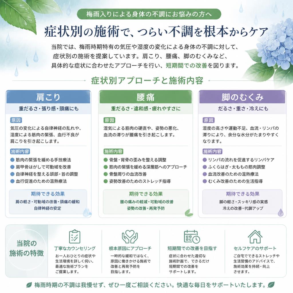 症状別施術のご提案